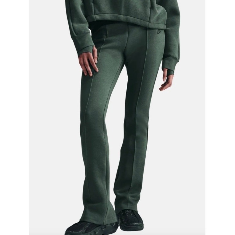 Nike Sportswear Tech Fleece High Waisted Slim Pants Vintage Green Small NWT